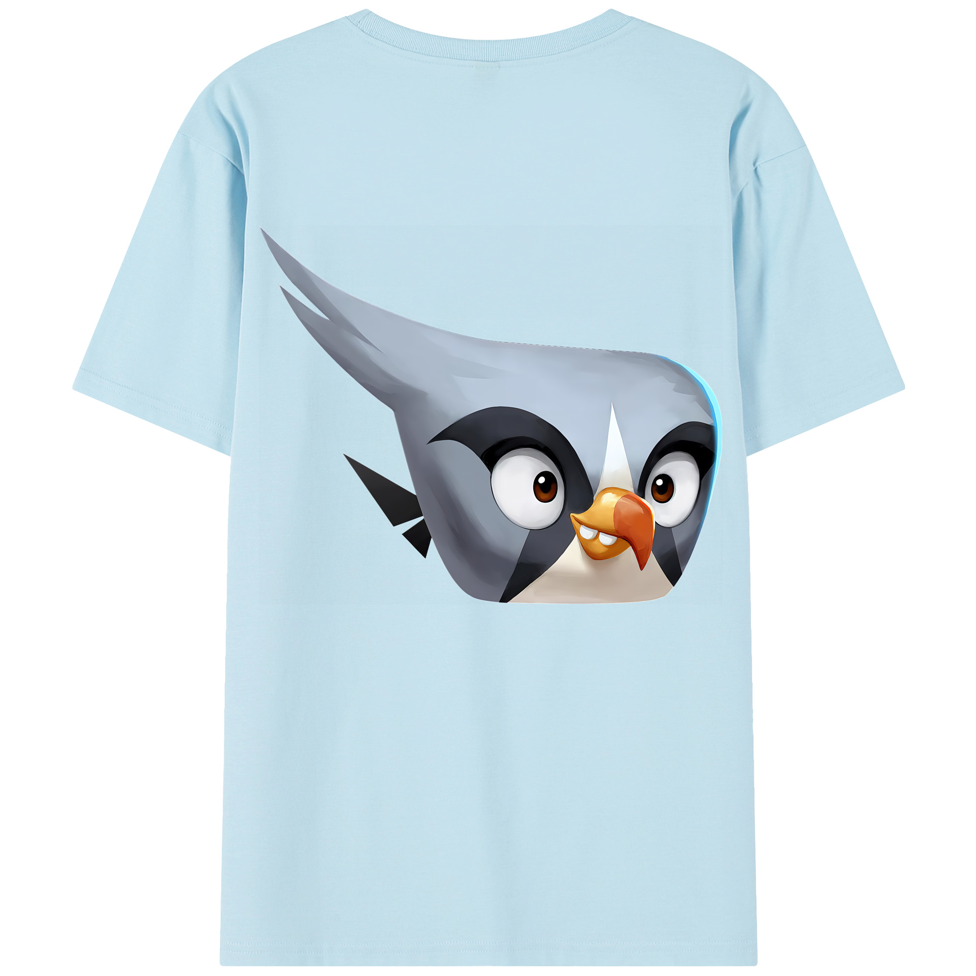 （画像用） Angry Birds アングリーバード 綿100％半袖Tシャツ（背面プリント）